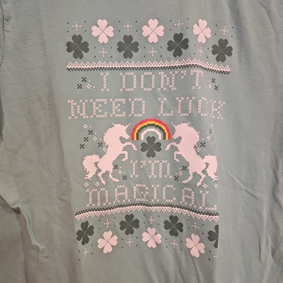 Women's St Patricks Day T Shirt 3xl Unicorn - Picture 6 of 6